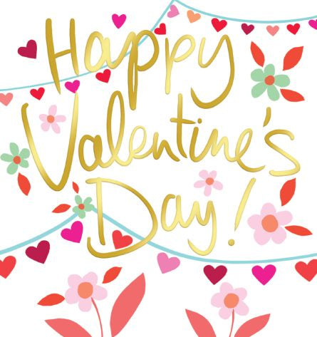 Happy Valentines Day Heart Bunting