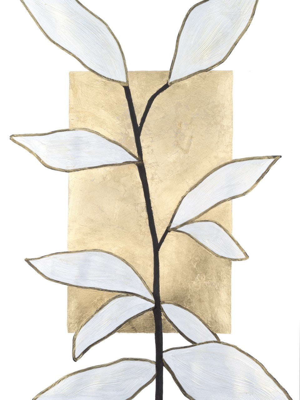 Cream And Gold Canvas Framed Picture 3