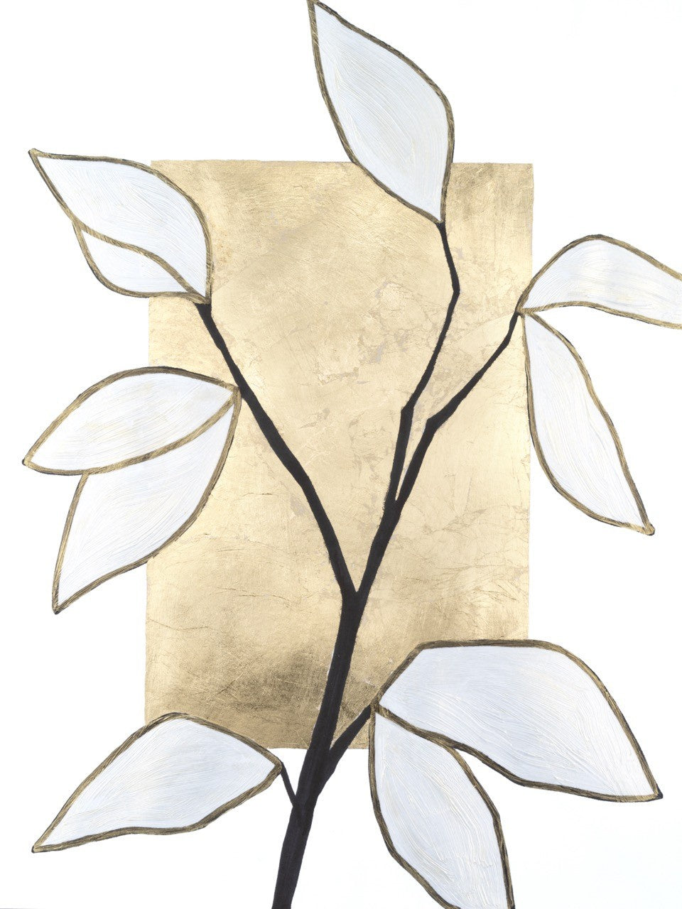 Cream And Gold Canvas Framed Picture 4