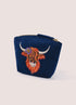 Powder Velvet Mini Pouch - Highland Cow