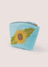 Powder Velvet Mini Pouch - Summer Sunflower