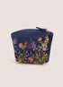 Powder Navy Floral Hedgerow Mini Pouch