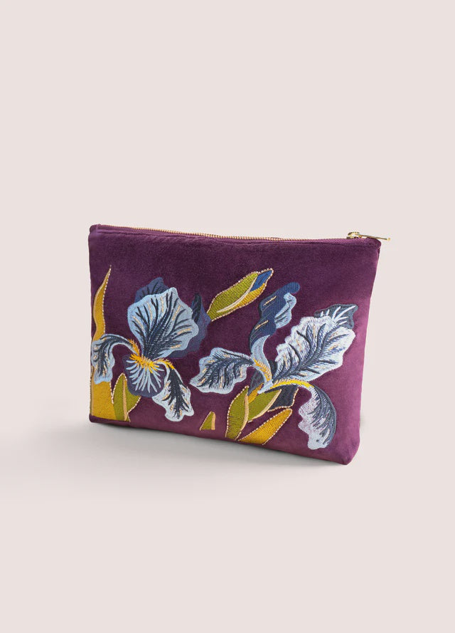 Powder Iris Zip Pouch