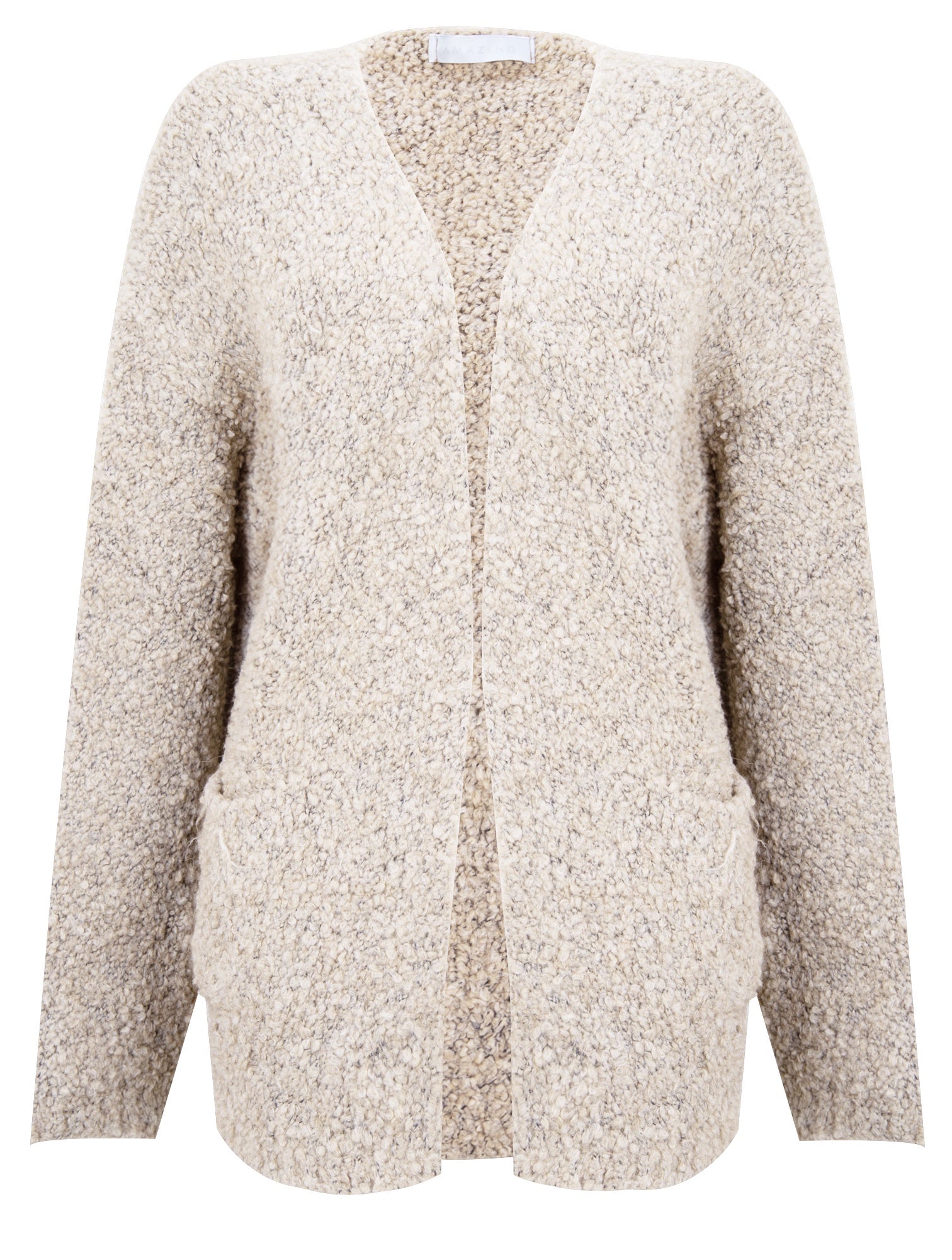 Amazing Woman Vallie Boucle Cardigan Ivory