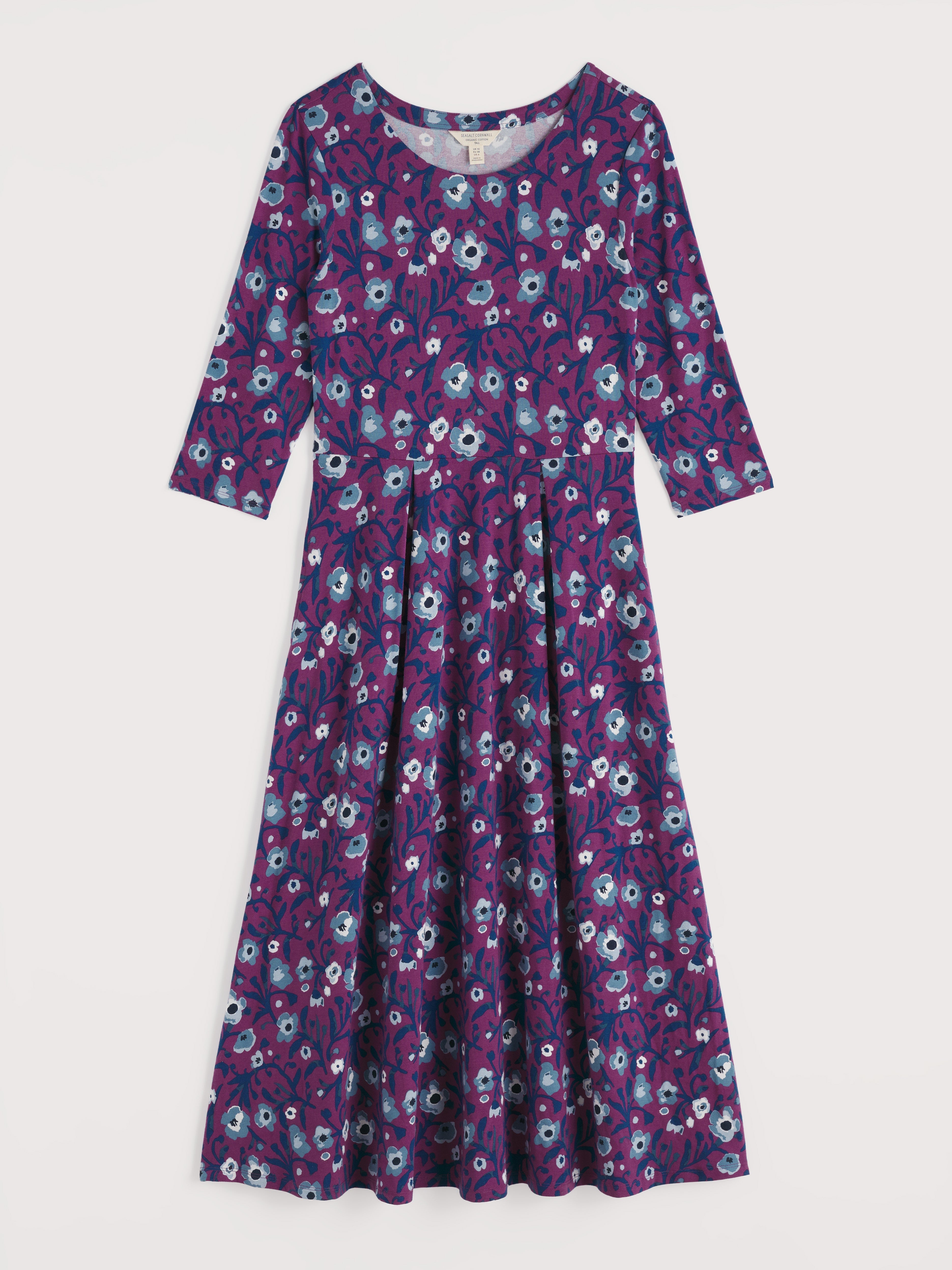 Seasalt Veronica Midi Dress Blotted Anemone Spring Heather
