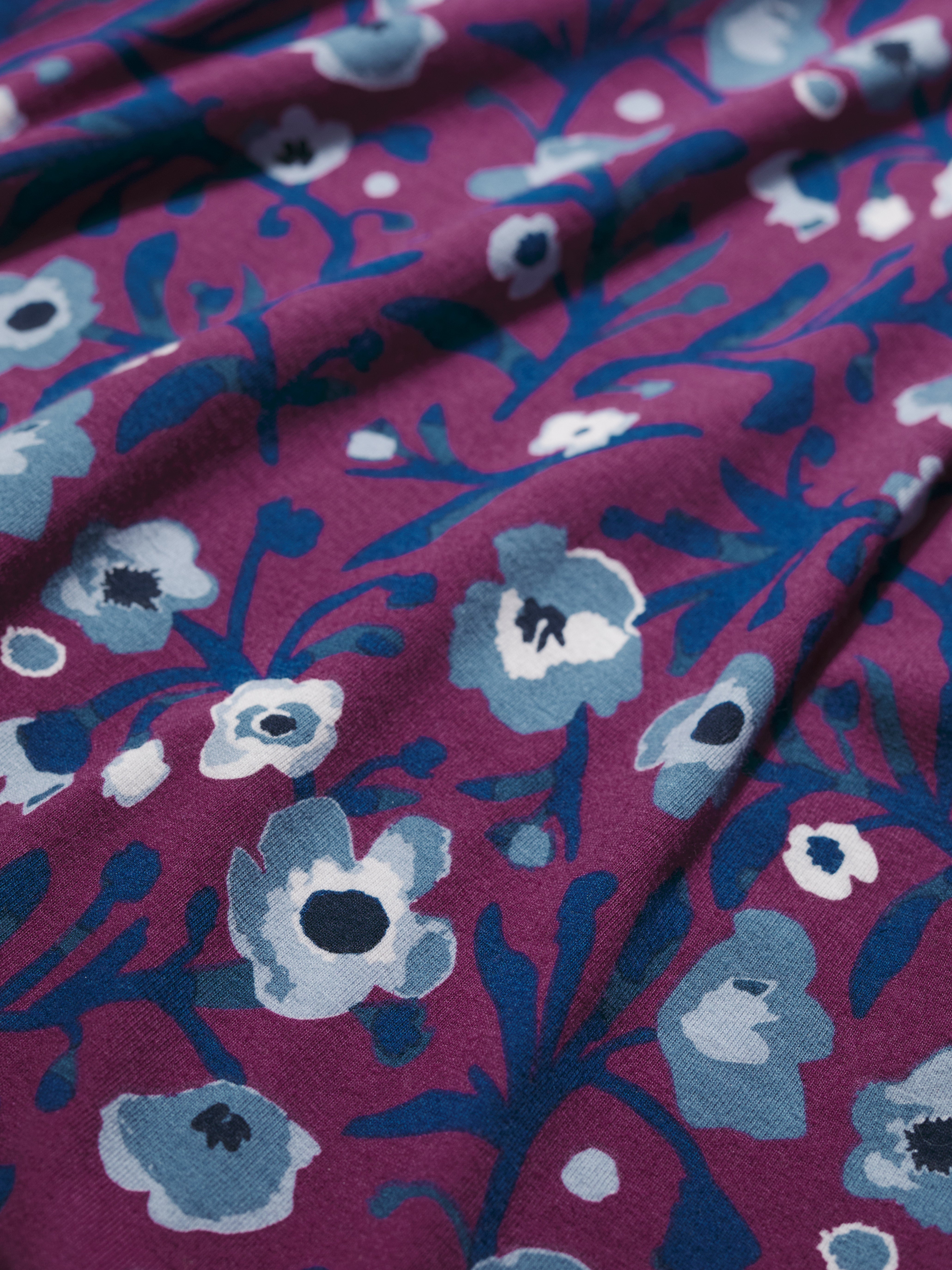 Seasalt Veronica Midi Dress Blotted Anemone Spring Heather