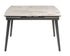 Villa Light Grey Gloss Ceramic Extending Dining Table