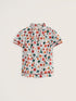 Seasalt Wild Lily Organic Cotton Top Nasturtium Press Chalk