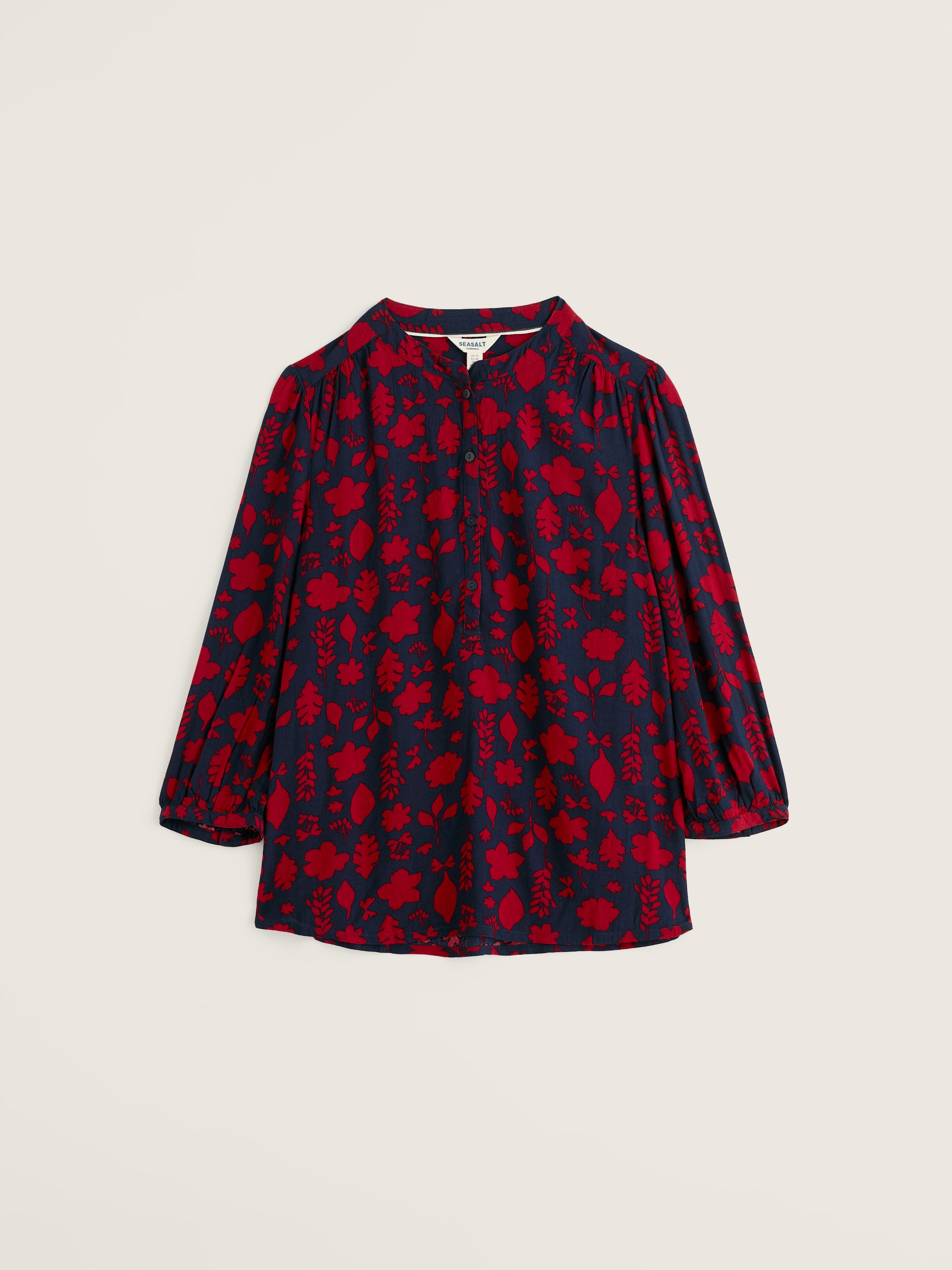 Seasalt Willow Path Shirt Pressed Botanical Maritime