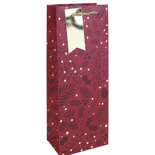 Christmas Foliage Box Bottle Bag