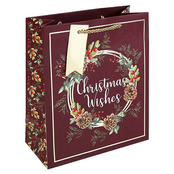Xmas Wishes Wreath Bag Medium