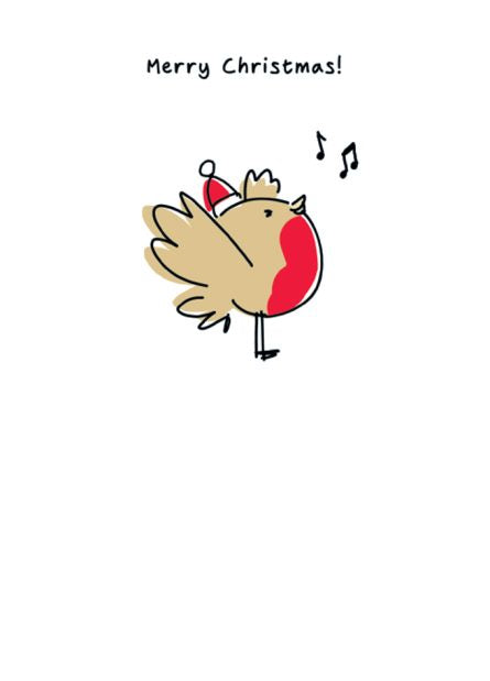 Merry Christmas  Robin By Lucilla Lavender