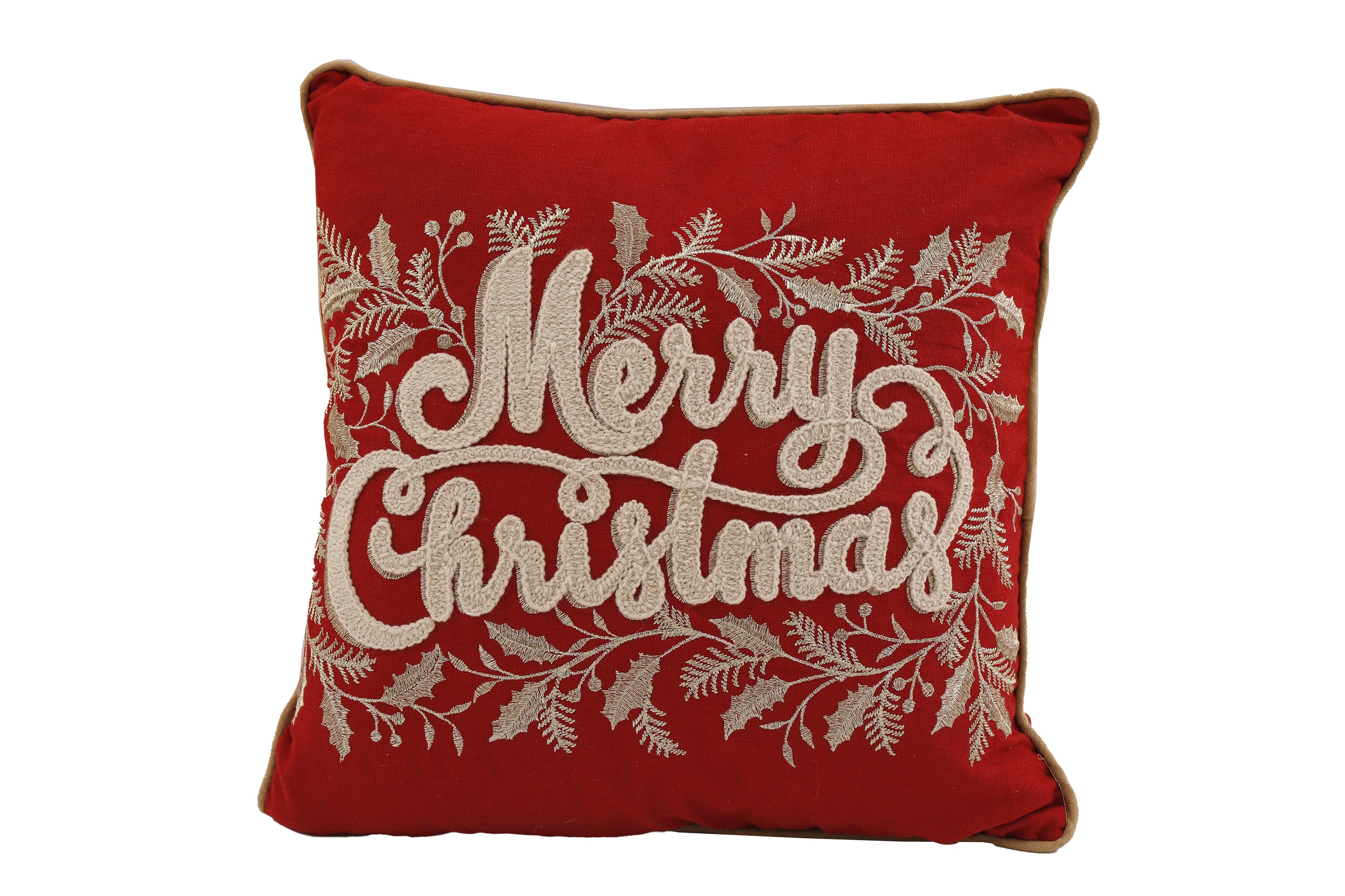 Merry Christmas Red Cushion 45cm