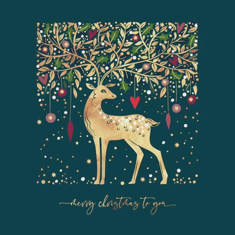 Stag Merry Christmas By Portfolio Cards