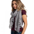 Pure Fashions Bee Outlines Scarf Mid Grey