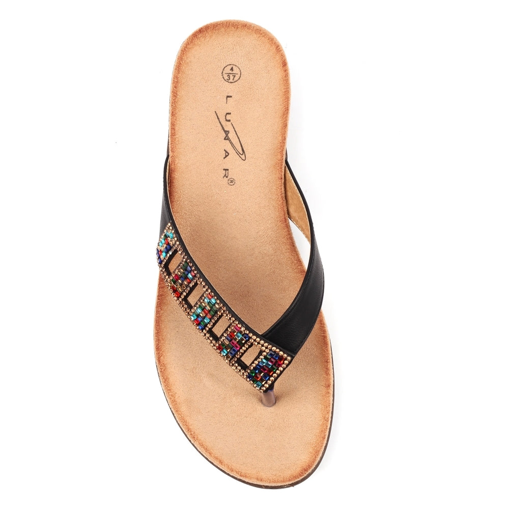 Lunar Abigail II Black Sandal