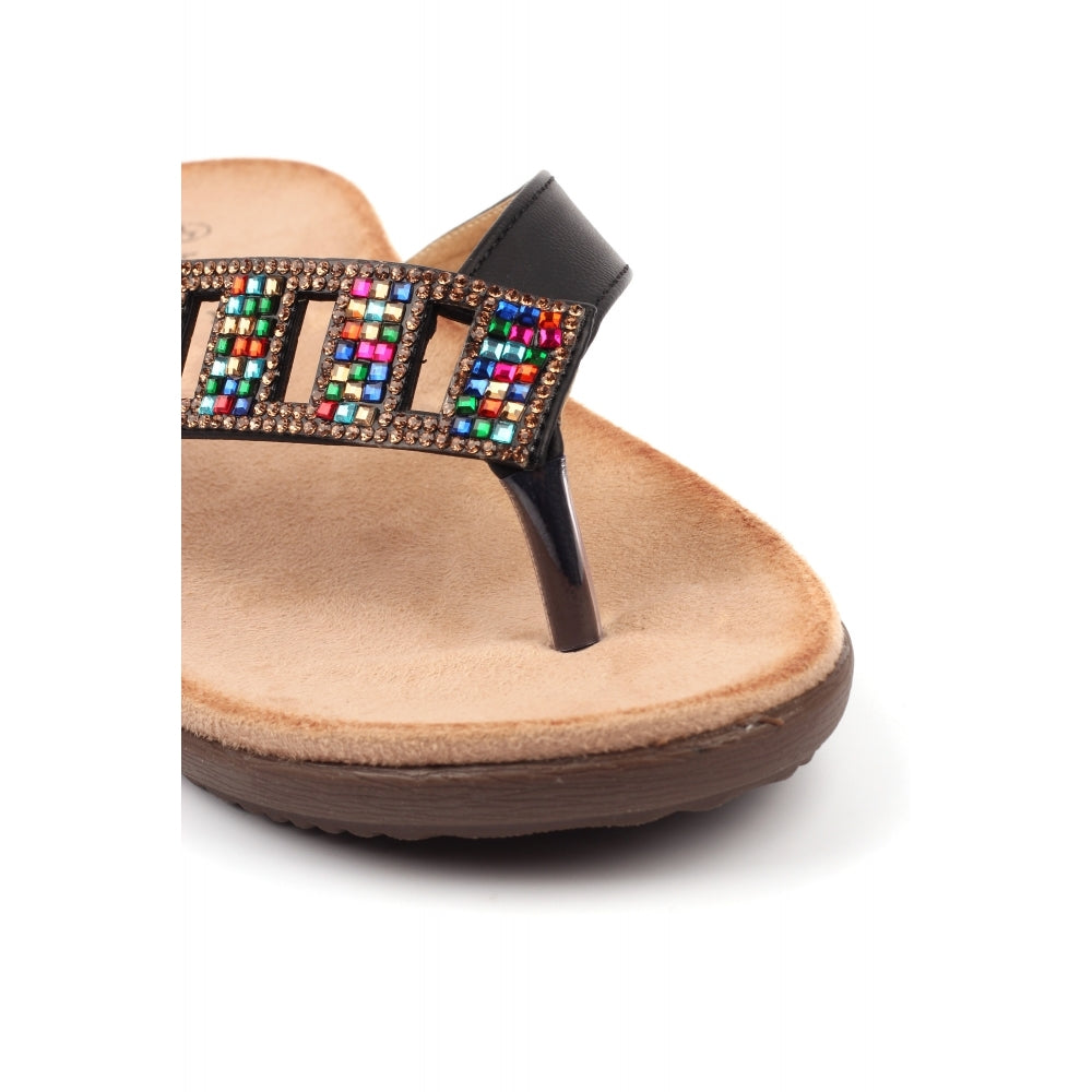 Lunar Abigail II Black Sandal