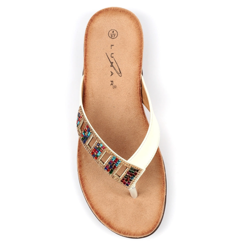 Lunar Abigail II White Sandal