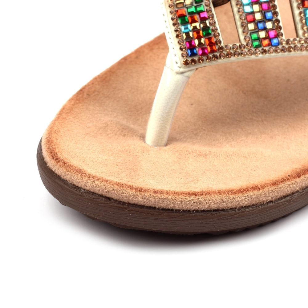 Lunar Abigail II White Sandal