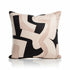 Abstract Latte And Linen Feather Cushion