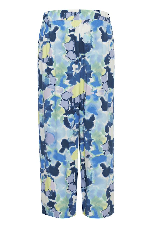 b.young Joella Crop Trousers Angel Blue Watercolor Mix