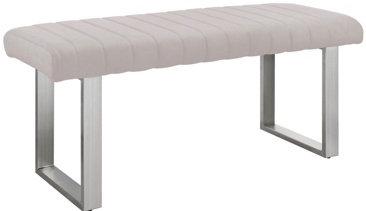 Sorrento Stitch Light Grey Bench