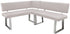 Sorrento Stitch Light Grey L/H Corner Bench Set