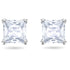 Swarovski Attract Square Rhodium Earrings