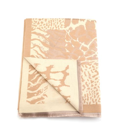 Pure Fashions Animal Prints Scarf Gold