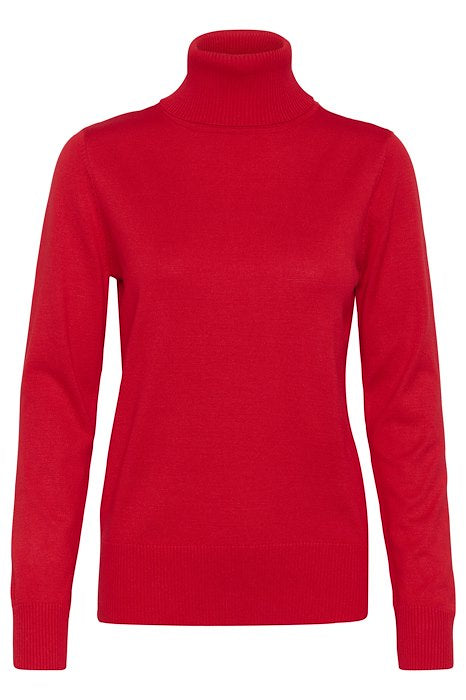 Saint Tropez Mila Rollneck Pullover Racing Red