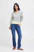 Fransa Carmen Jumper Beaucoup Blue Mix