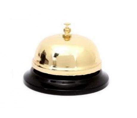 8.5 cm Gold Service Bell