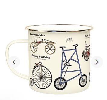 Bikes Enamel Mug