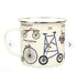 Bikes Enamel Mug