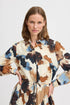 b.young Ihamma AOP Shirt Dress Birch Watercolor Mix