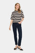 Saint Tropez Fika Striped Pullover Black