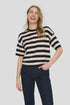 Saint Tropez Fika Striped Pullover Black