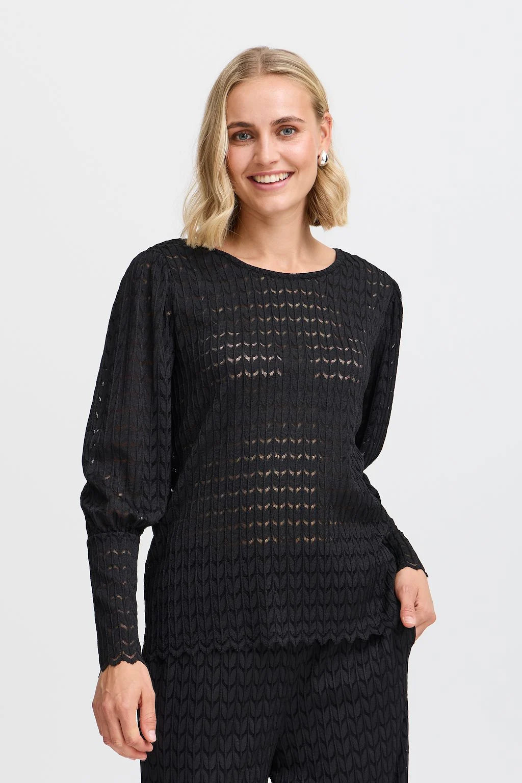 Fransa Chantal Pullover Black