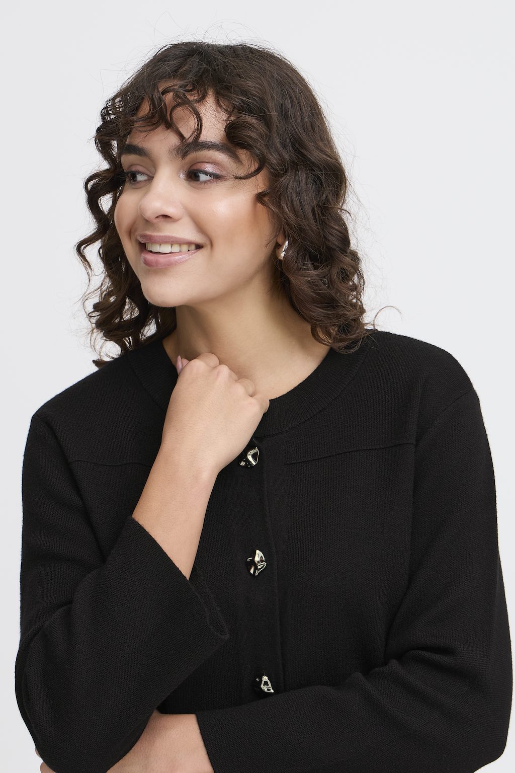 Fransa Sally Cardigan Black.