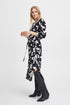 Fransa Flowy Dress Black Graphic