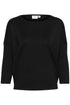 Saint Tropez Mila R-Neck Pullover Black