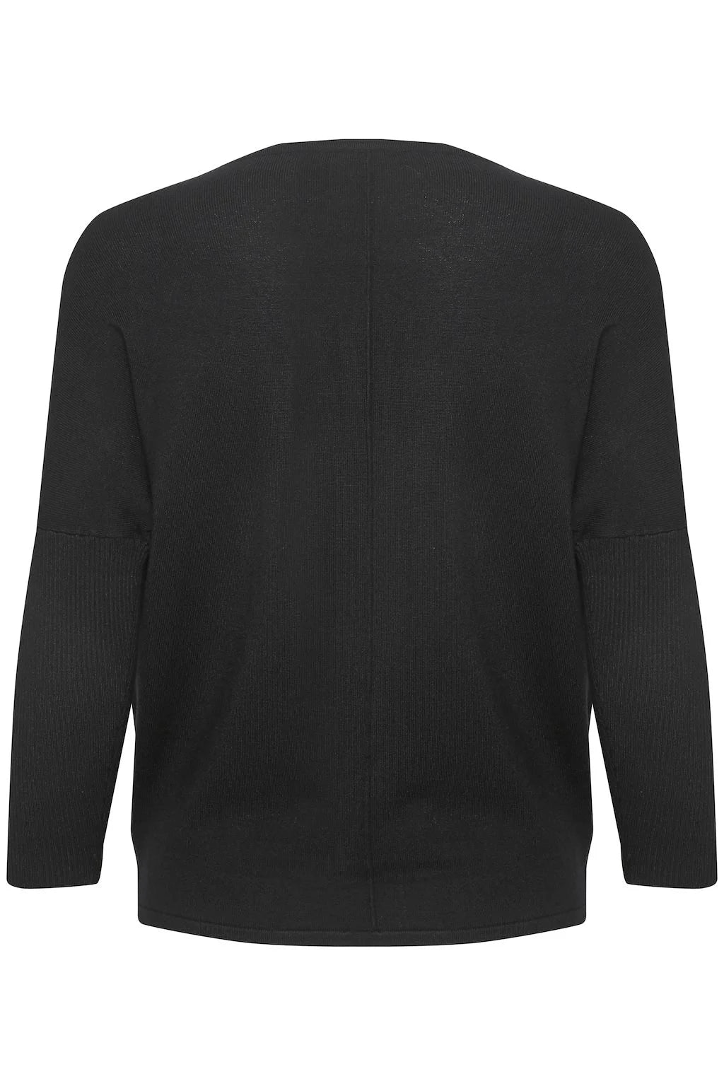 Saint Tropez Mila R-Neck Pullover Black