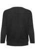 Saint Tropez Mila R-Neck Pullover Black