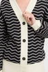 b.young Otari Zig Zag Cardigan Black Mix