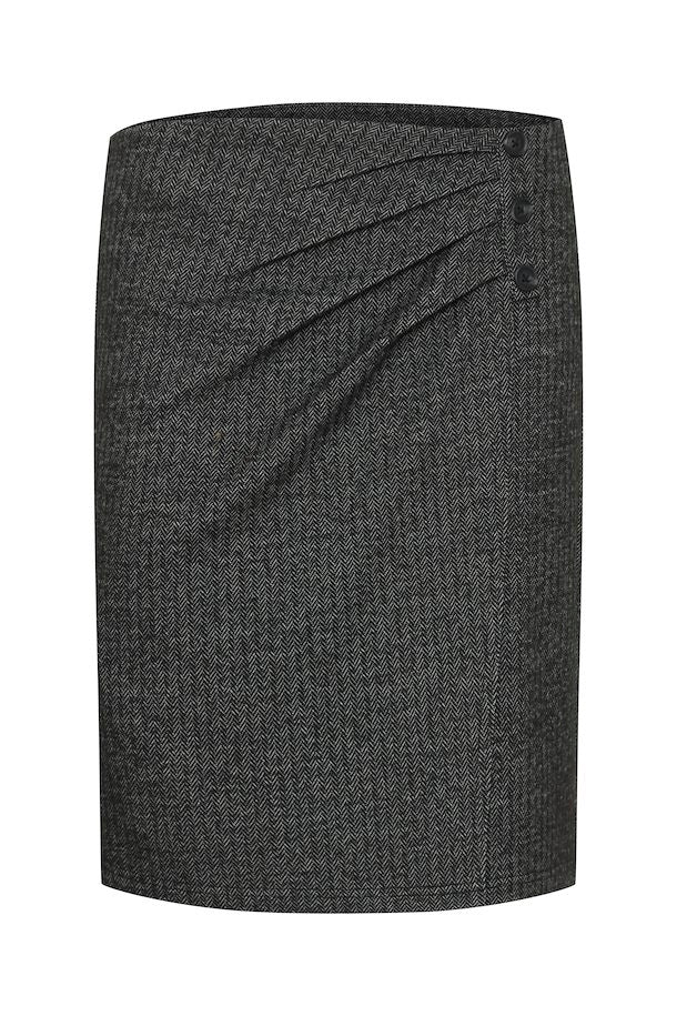 Fransa Komma Skirt Black Mix