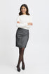 Fransa Komma Skirt Black Mix