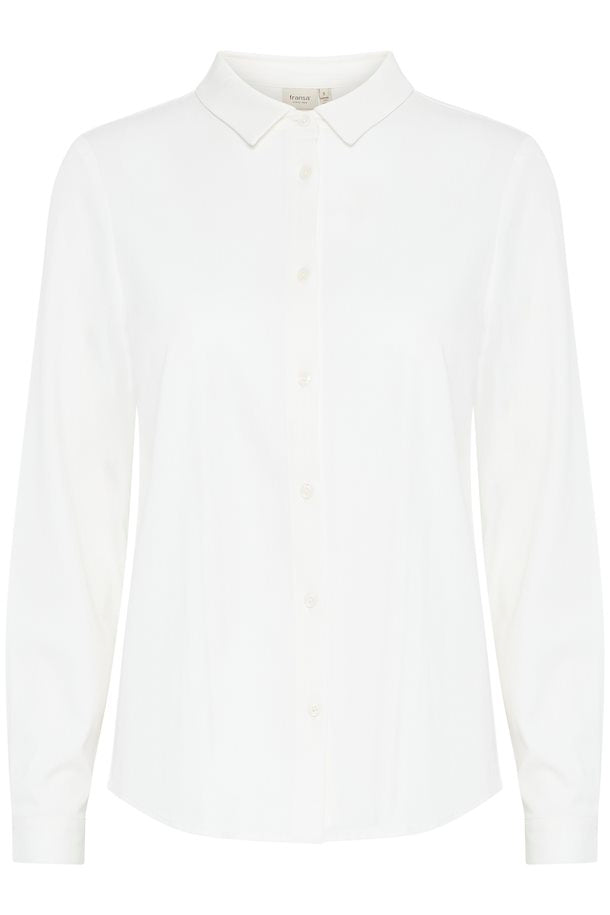 Fransa Justina Shirt Blanc de Blanc