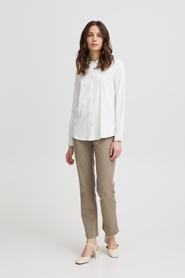 Fransa Justina Shirt Blanc de Blanc