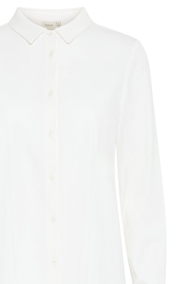 Fransa Justina Shirt Blanc de Blanc