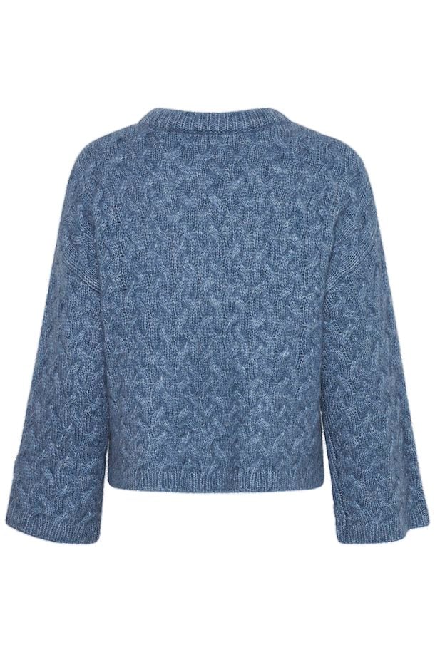 b.young Omhu Jumper Blue Horizon Melange